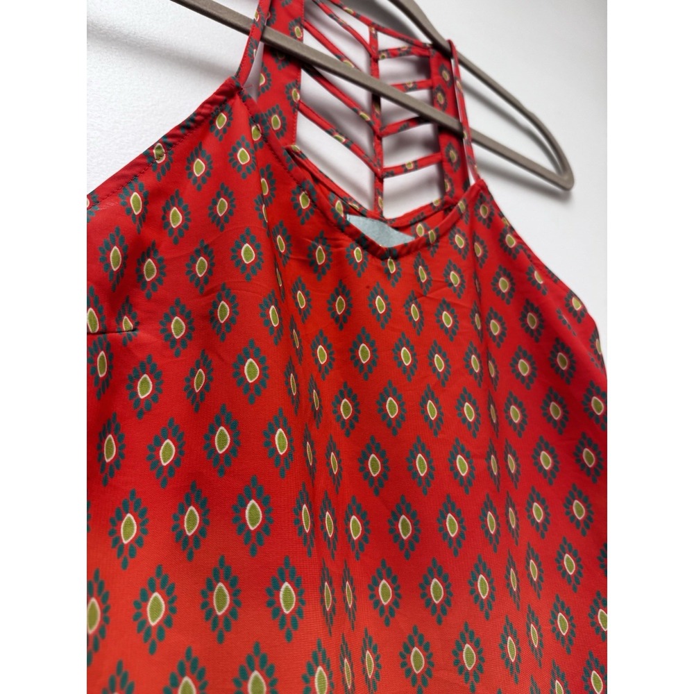 Skies Are Blue Boho Slip Dress In Red Size Small Women's - Picture 5 of 7